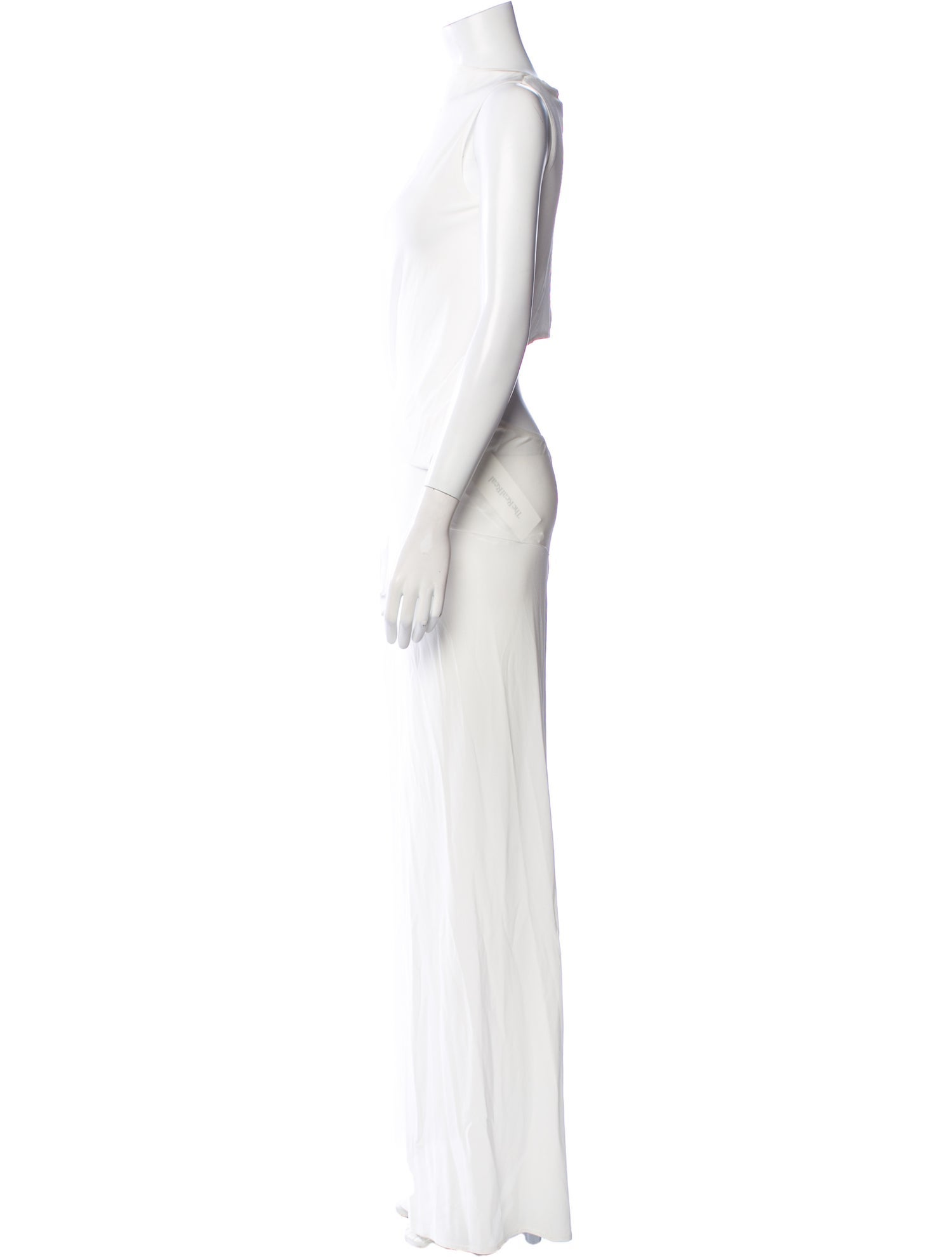 Courrèges One-Shoulder Long Dress